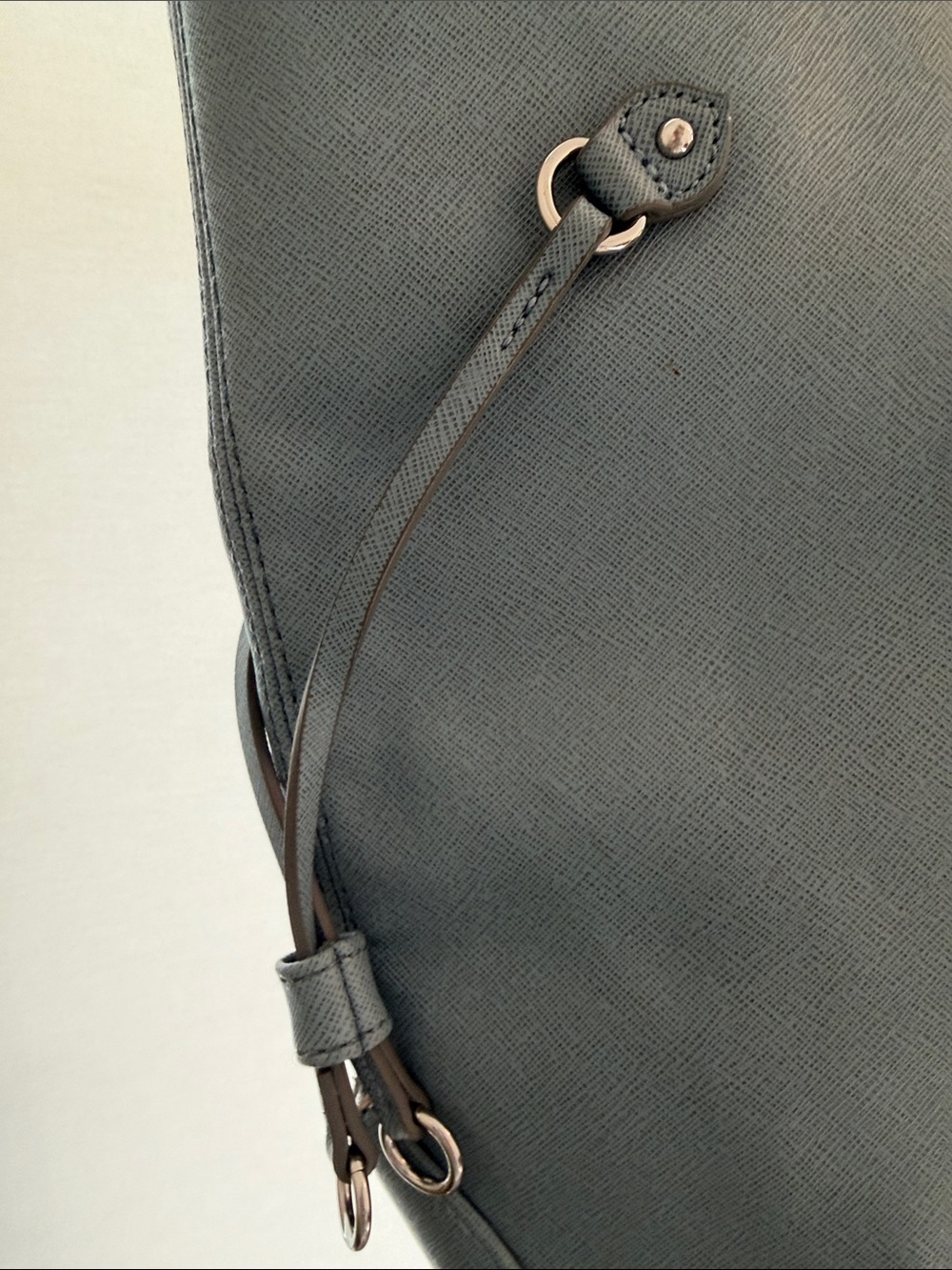 JustFab Tasha Cinch Tote Bag in Sky Blue - Picture 7 of 9